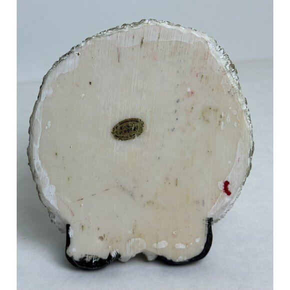 Santa Claus Glass Candy Dish 6" Removable Lid Holiday Hand-Painted Container - Picture 8 of 11